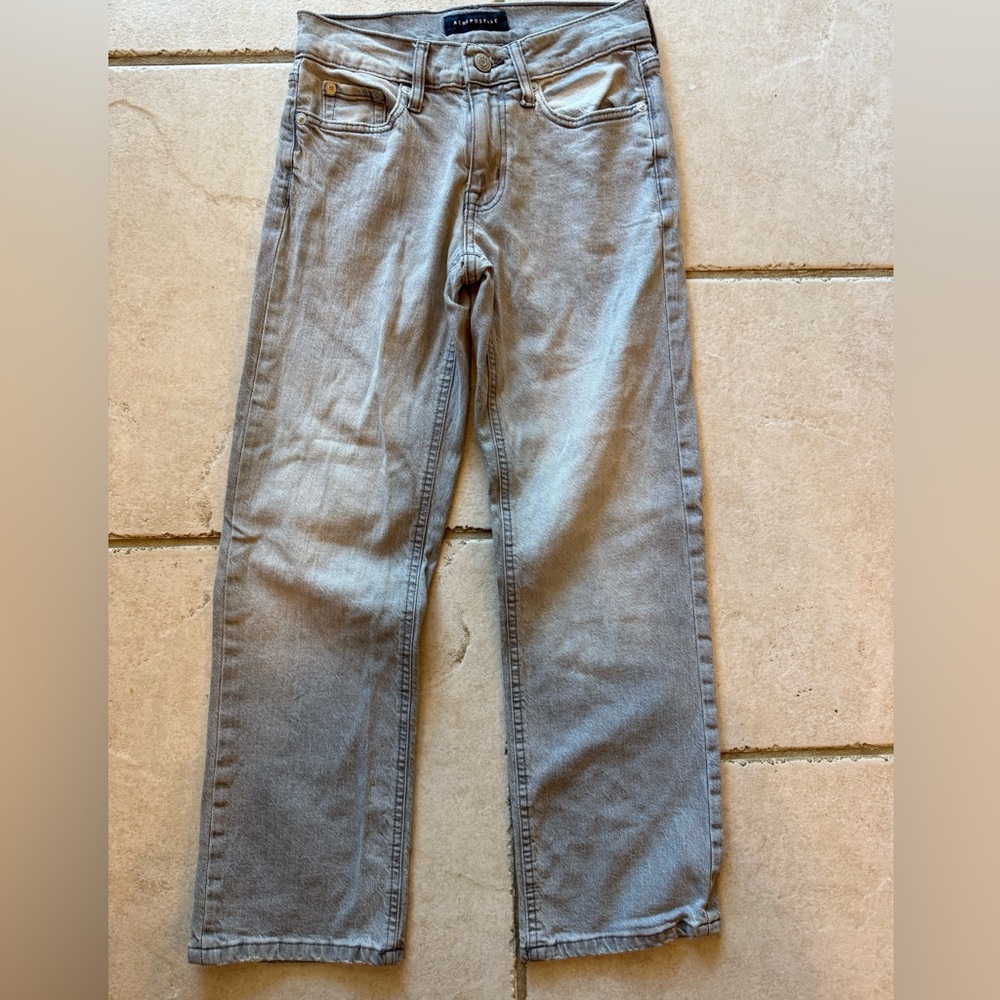 Aeropostale Women’s Light Gray baggy Jeans